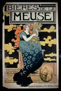 Poster die La Meuse Bieren adverteert
